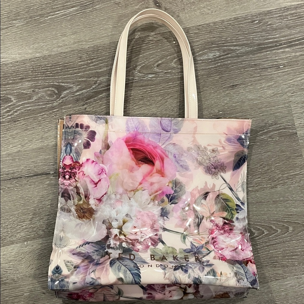 Ted Baker Pink and Cream Floral Tote